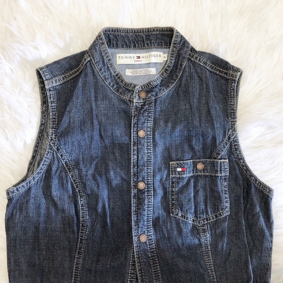 TOMMY HILFIGER Denim Dress Long Size 6 Med - Picture 3 of 8